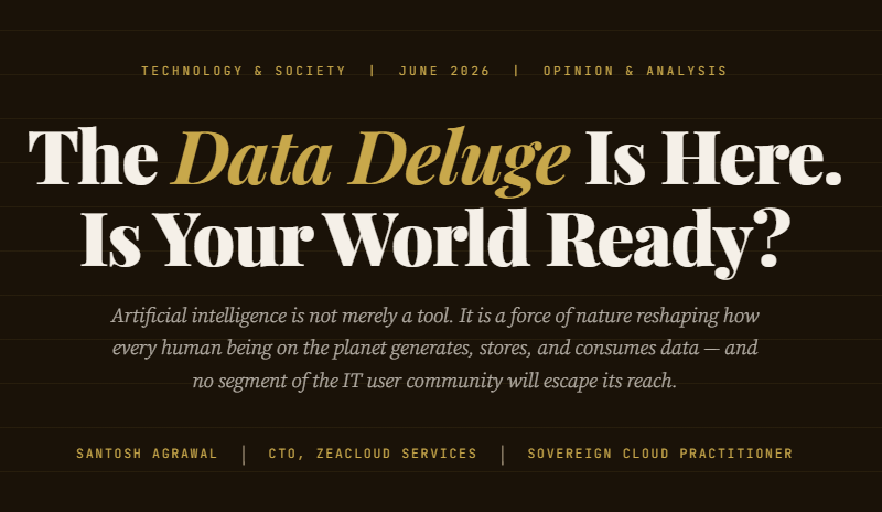 The Data Deluge Is Here. Is Your World Ready